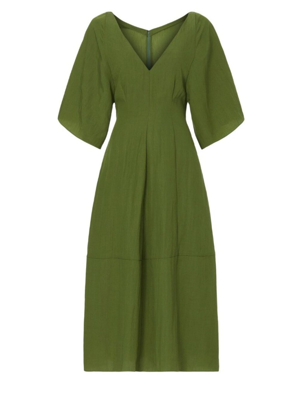 NWT Vince Flutter Sleeve Dress Herb Green sz S $425 - Picture 5 of 10